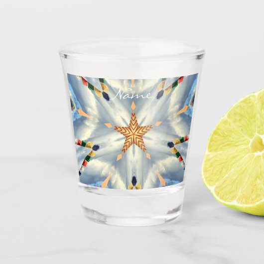 Gold Star Abstract Design Thunder_Cove Schnapsglas (Vorderseite)