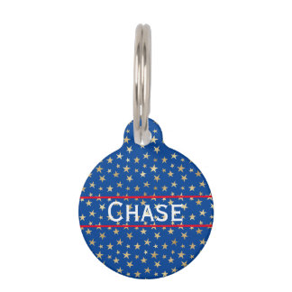 Gold Star American Round Pet Tag Haustiermarke