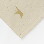 Gold Star Art Patterns Ein magischer Weihnachtsabe Fleecedecke (Ecke)