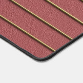 Gold Star auf der Rose Rosa Schreibtischmatte (Ecke)