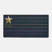 Gold Star auf Navy Blue Schreibtischunterlage (Vorderseite)