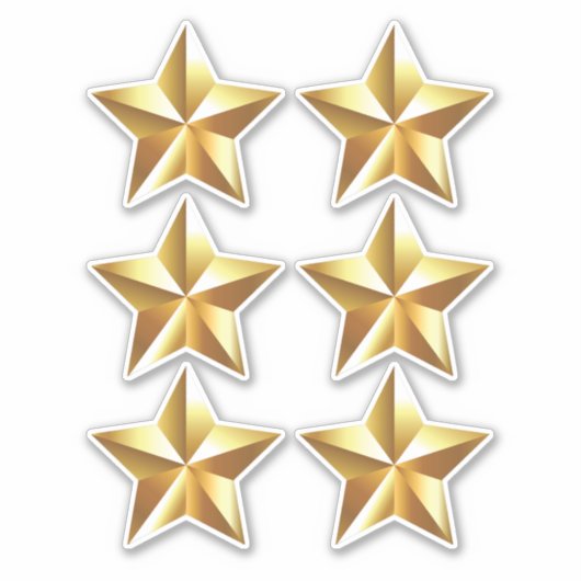 Gold Star Aufkleber (Vorderseite)