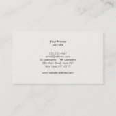 Gold Star Black Visitenkarte (Rückseite)