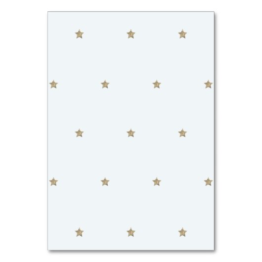 Gold Star & Blue Cloud Tischnummer (Rückseite)