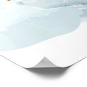 Gold Star & Cloud Twinkle Baby Dusche Begrüßungsze Poster (Ecke)