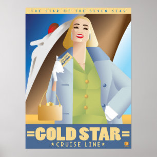 Gold Star Cruise Line Poster