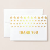 Gold Star danke gefaltete Karten (Vorderseite mit Umschlag)