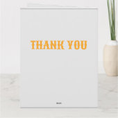 Gold Star danke gefaltete Karten (Rückseite)