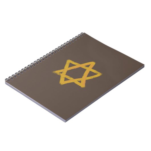 Gold Star des David-Notebooks Notizblock (Linke Seite)