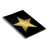 Gold Star Design Notizblock (Rechte Seite)