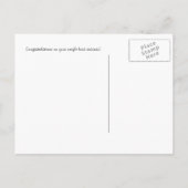 Gold Star Diet Fitness Gratulation Zertifizierung Postkarte (Rückseite)