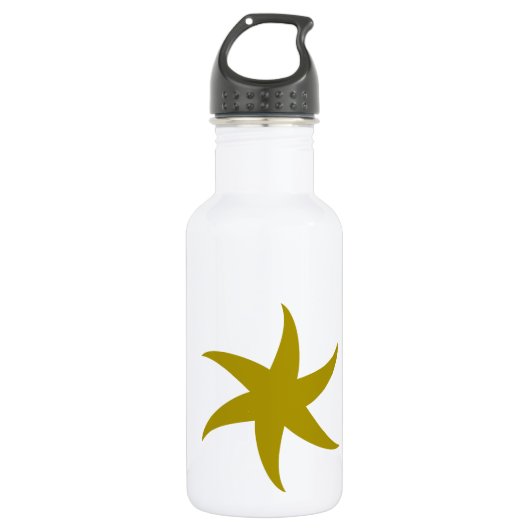 Gold Star Edelstahlflasche (Vorderseite)