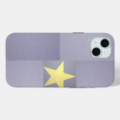 Gold Star Excellence Chic Textured Periwinkle Case-Mate iPhone Hülle (Rückseite (Horizontal))