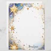 Gold Star Fantasy Briefbogen (Vorne/Hinten)