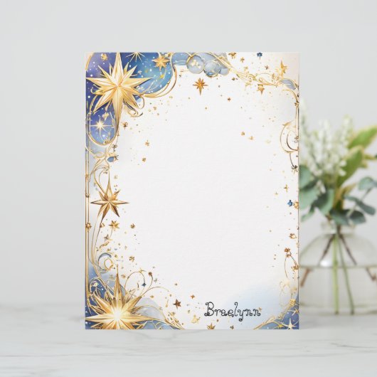 Gold Star Fantasy Briefbogen (Stehend Vorderseite)