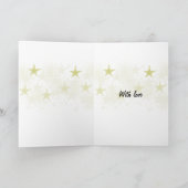 Gold Star Feiertagskarte (Innenseite)