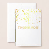 Gold-Star-Folie Dankeschön-Karten Folienkarte (Rückseite mit Umschlag)