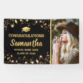 Gold Star Foto 2025 Graduation Party Banner (Horizontal)