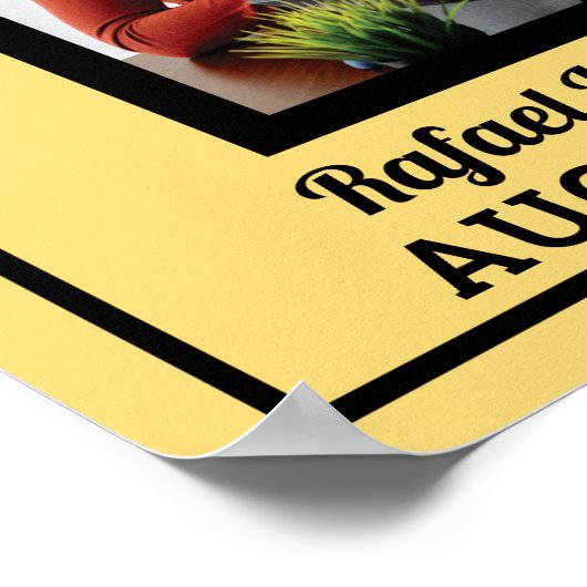 Gold Star Foto einfügen Mitarbeiter des Monats Poster (Ecke)