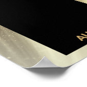 Gold-Star-Foto-Mitarbeiter des Monats Anerkennung Poster (Ecke)