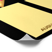 Gold-Star-Foto-Mitarbeiter des Monats Anerkennung Poster (Ecke)