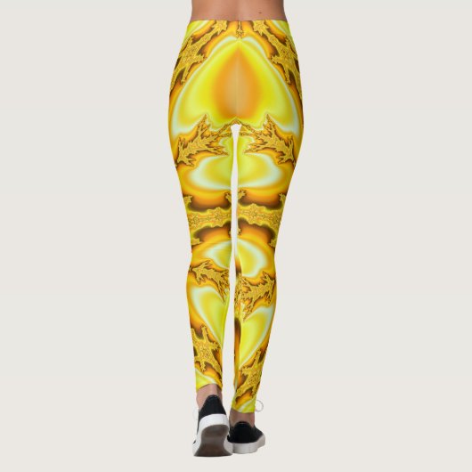 Gold Star Fraktal Leggings (Rückseite)