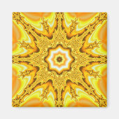 Gold Star Fraktal Magnet (Vorne)