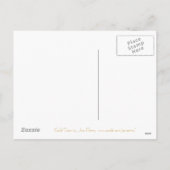 Gold Star "Frohe Weihnachten" Postkarte schwarz (Rückseite)