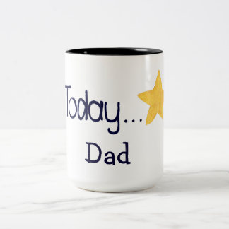 Gold Star für das Durchhalten heute Ermutigung Zweifarbige Tasse