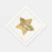 Gold Star Geburtstag Serviette (Ecke)