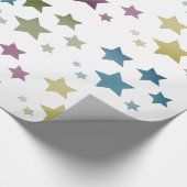 Gold Star Gemustert Geschenkpapier (Ecke)