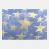 Gold Star Geschenkpapier Set (Vorderseite 2)