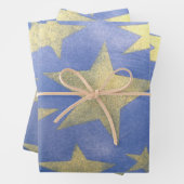 Gold Star Geschenkpapier Set (Beispiel)