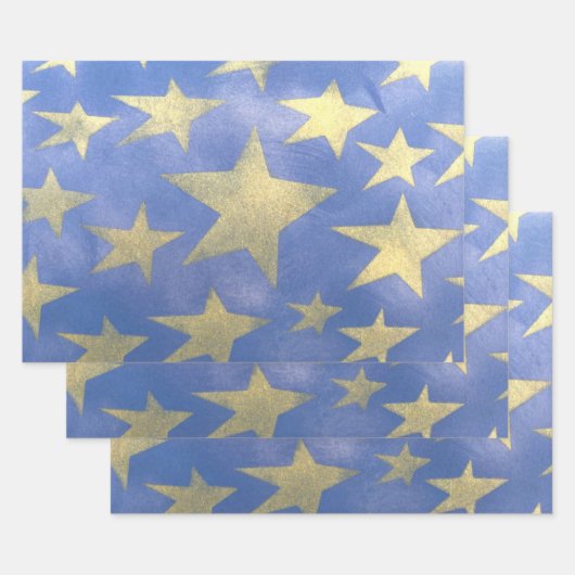Gold Star Geschenkpapier Set (Set)
