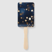 Gold Star Glitter Fächer (Rückseite)