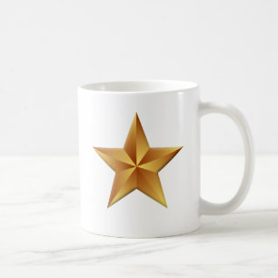 Gold Star Glückwunsch Tasse