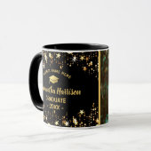 Gold Star Graduate | Foto 2025 Abschluss Tasse (Vorderseite Links)