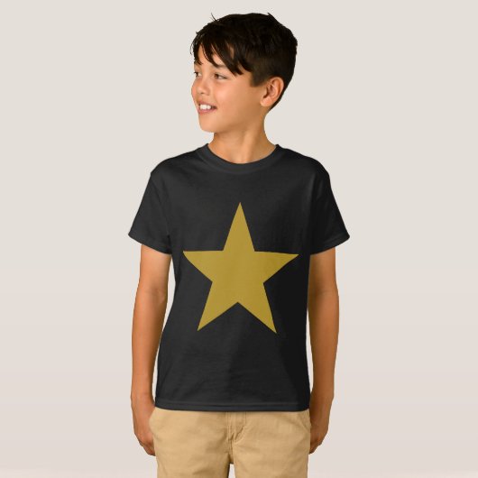 Gold Star Grafik T-Shirt (Vorne ganz)