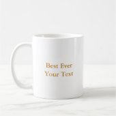 Gold Star Herzlichen Glückwunsch Tasse (Links)