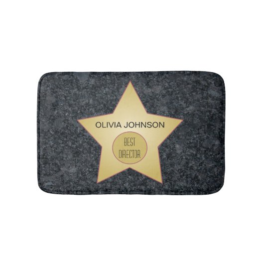Gold Star Hollywood Superlative Badematte (Vorderseite)