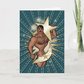 Gold Star Hunk Grußkarte Karte (Vorderseite)