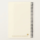 Gold Star Ideas Personalized Sketchbook Notizblock (Rückseite)