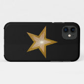 "Gold" Star iPhone Gehäuse schwarz Case-Mate iPhone Hülle (Rückseite (Horizontal))