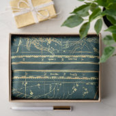 Gold Star Karten-Serie Design 20 Seidenpapier (Geschenk)