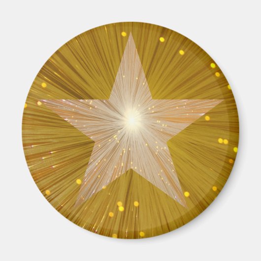 "Gold"-Star-Kühlschrankmagnet Magnet (Vorne)