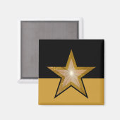 "Gold"-Star-Kühlschrankmagnet Magnet (Vorderseite/Rückseite)