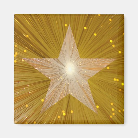 "Gold"-Star-Kühlschrankmagnet Magnet (Vorne)