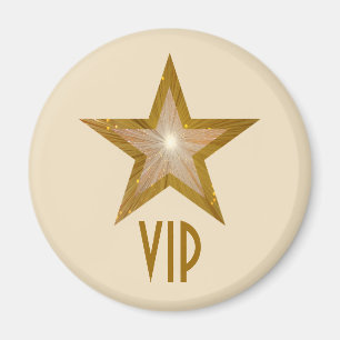 "Gold"-Star-Kühlschrankmagnet "VIP" Magnet