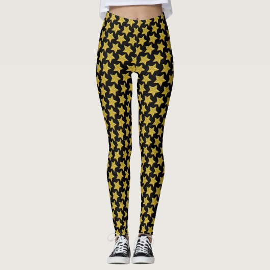 Gold Star Leggings (Vorderseite)