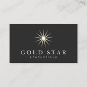 Gold-Star-Logo Visitenkarte (Vorderseite)